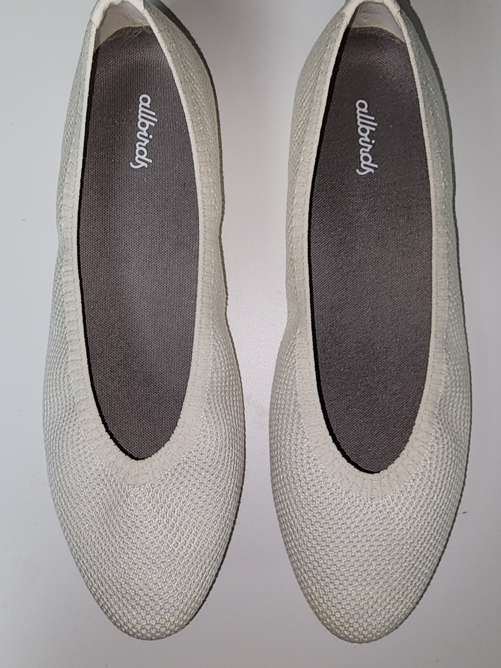allbirds Cream Knit Women’s Ballet Flats